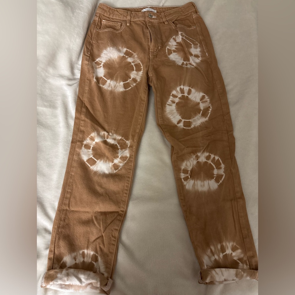 Pacsun Brown Tie-Dye Mom Jeans